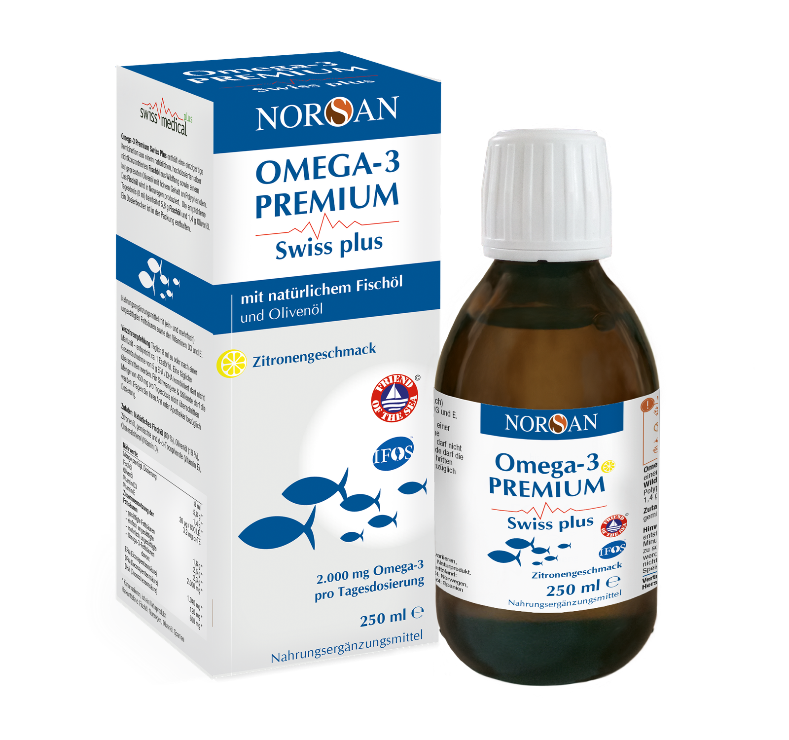 NORSAN-Omega -3 Premium Swiss Plus Öl 250ml