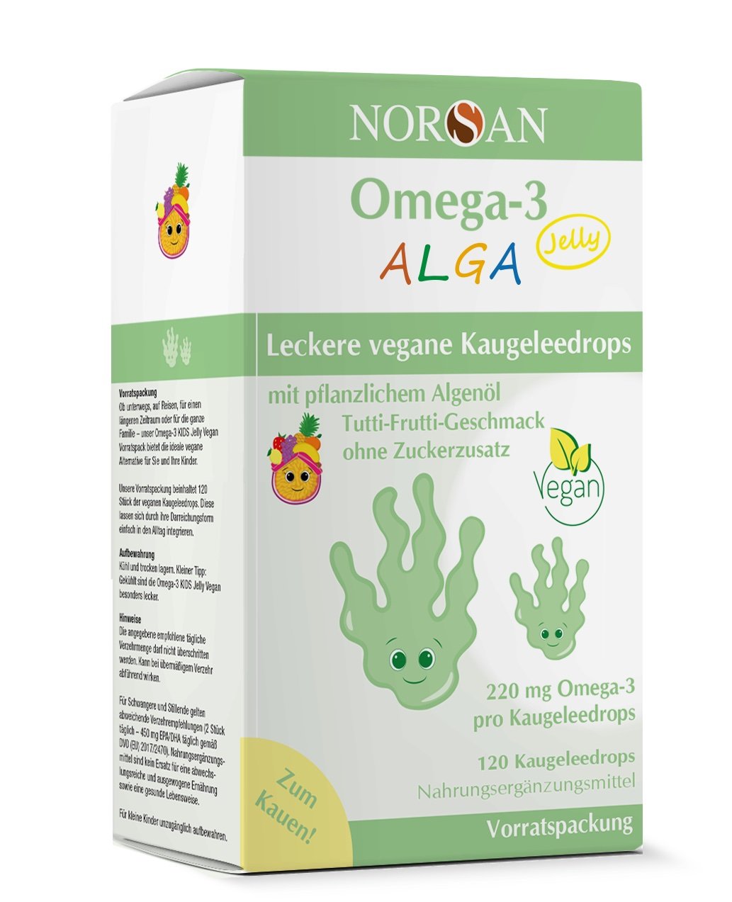 NORSAN Omega-3 vegan ALGA Jelly à 120 Stk.