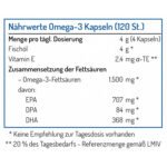 Norsan Omega 3 Fishölkapseln a 120 Stück Nährwerttabelle