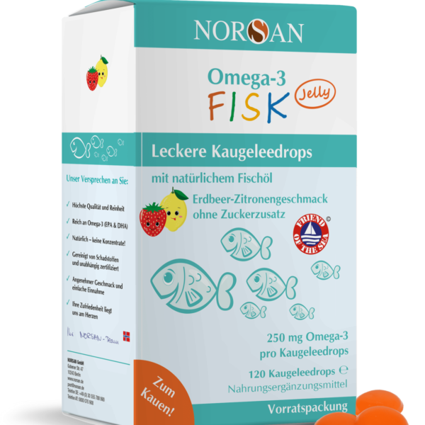 Norsan Omega-3 Kids FISK Jelly à 120 Stk.