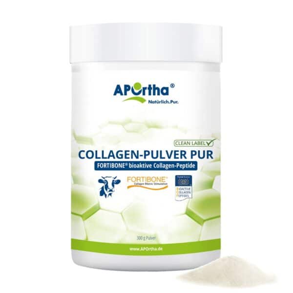 APOrtha - FORTIBONE® B (Rind) Collagen-Pulver PUR - 300 g Pulver - Dose