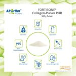 APOrtha - FORTIBONE® B (Rind) Collagen-Pulver PUR - 300 g Pulver - Dose - Labels