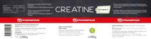 powerfood creatine powder (500g dose, creapure®)
