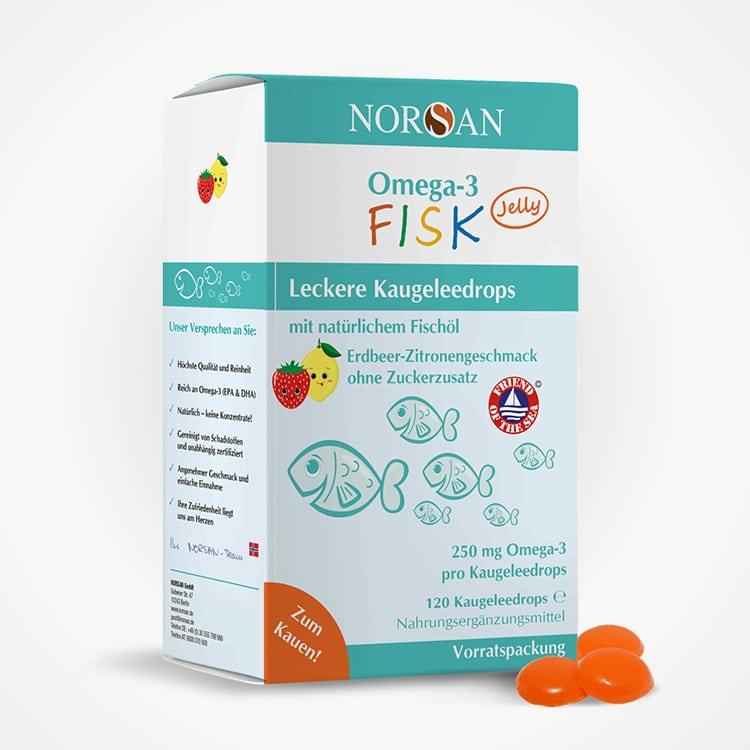 Norsan Omega 3 Kids FISK Jelly à 120 Stk