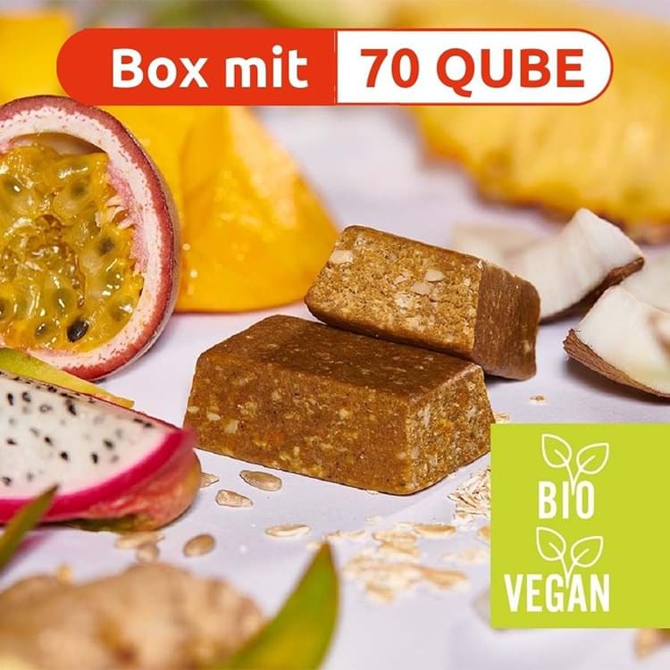 Swiss QUBE   Bio Tropy   Box mit 70 Qube
